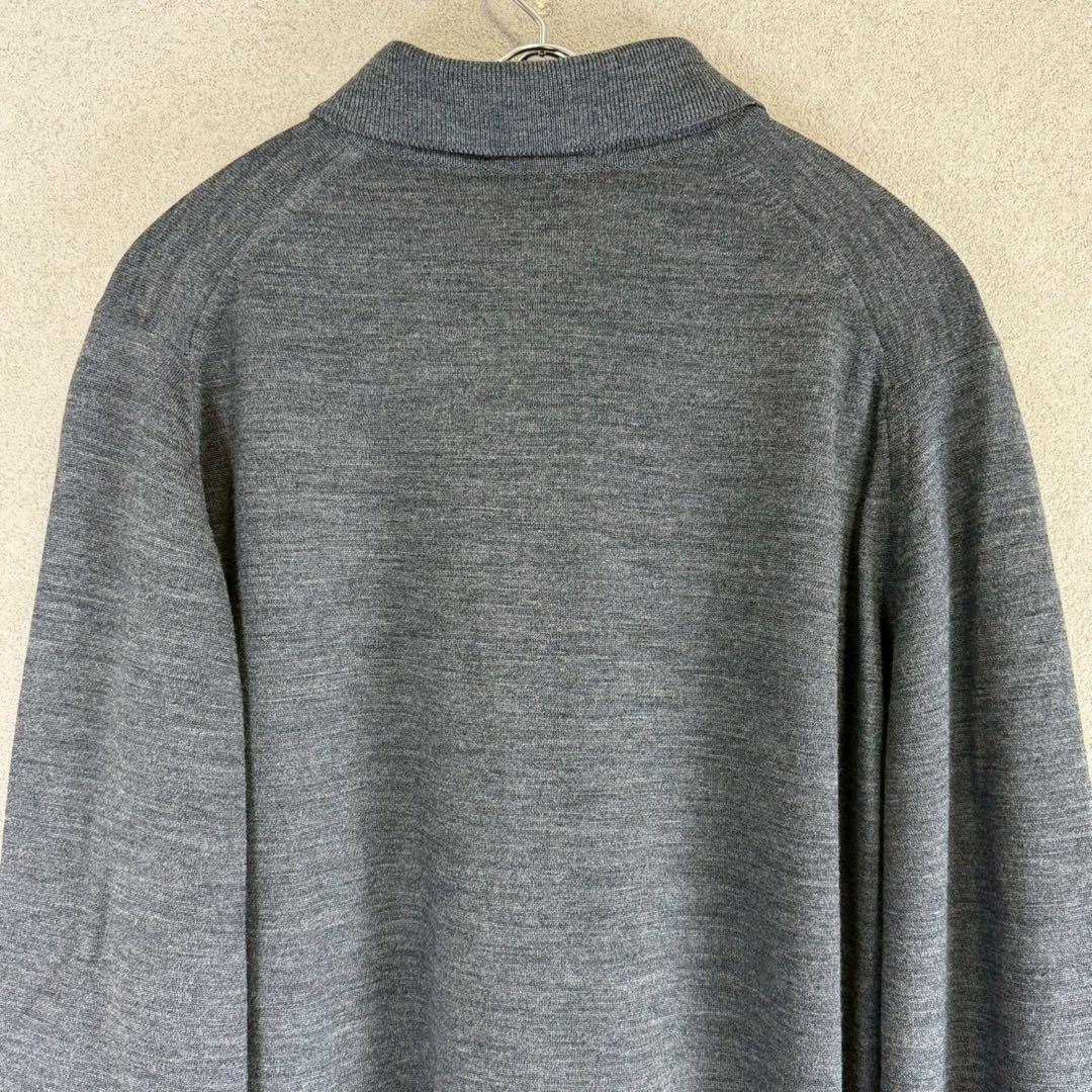 美品 JOHN SMEDLEY ニュージーランド メリノウール ニットポロシャツ