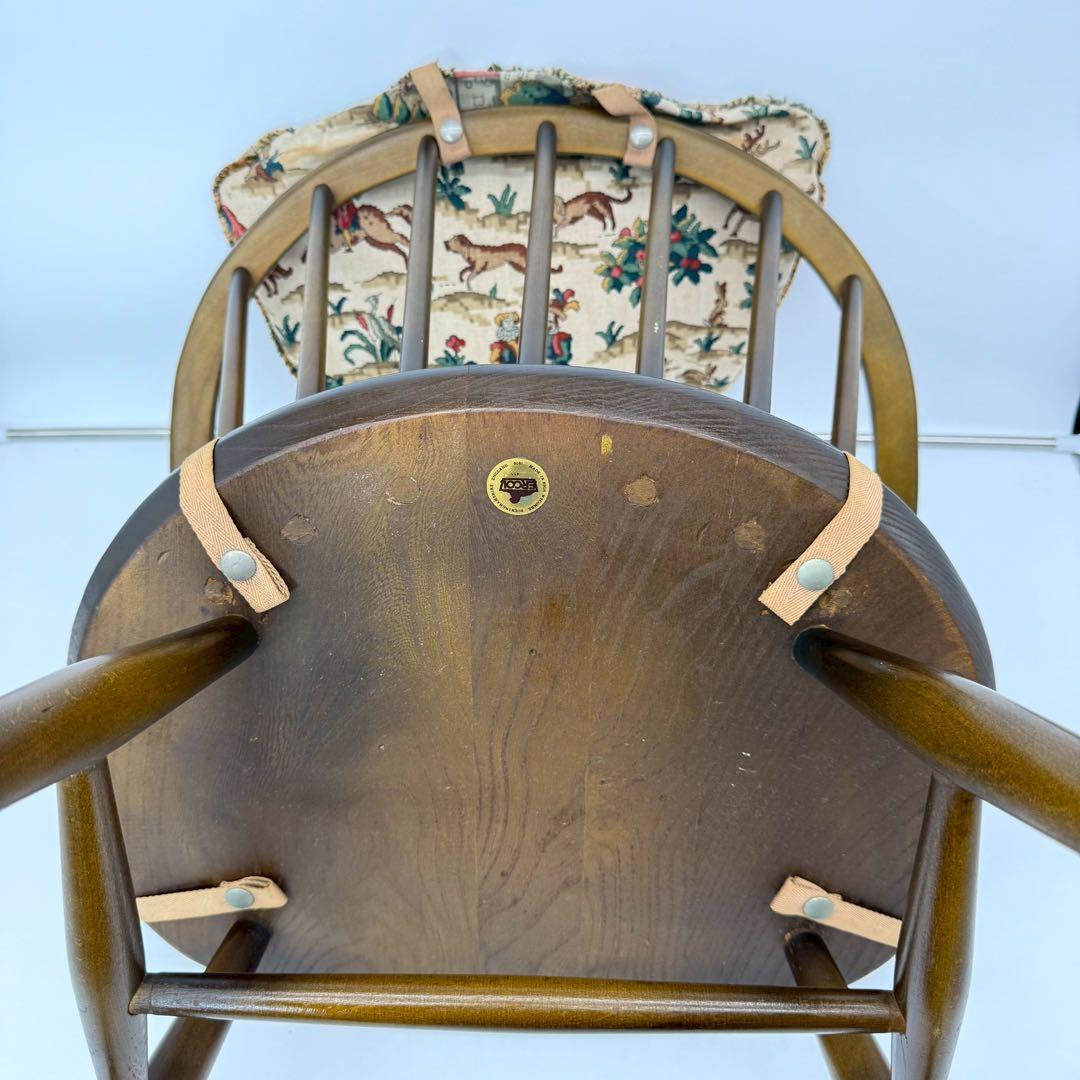 ERCOL アーコール スモーカーズチェア カウホーンチェア vintage