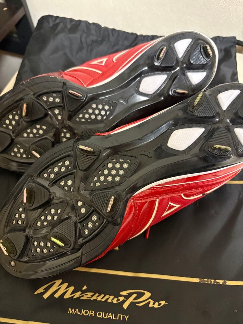 【新品】Mizuno Pro 野球スパイク レッド