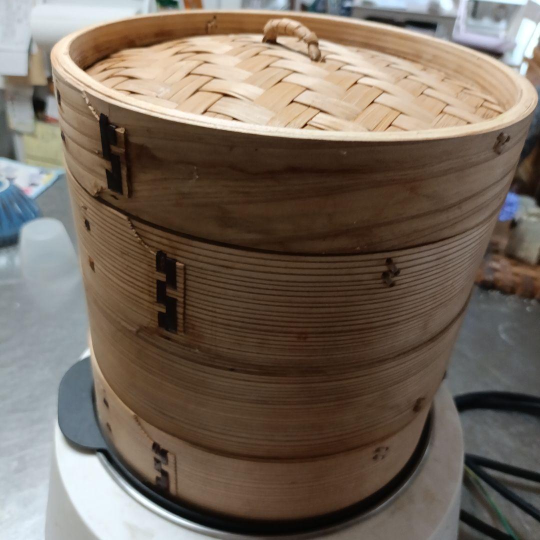 値下げしました Ocrasi O MUSU デジタル蒸し器 3段 竹製