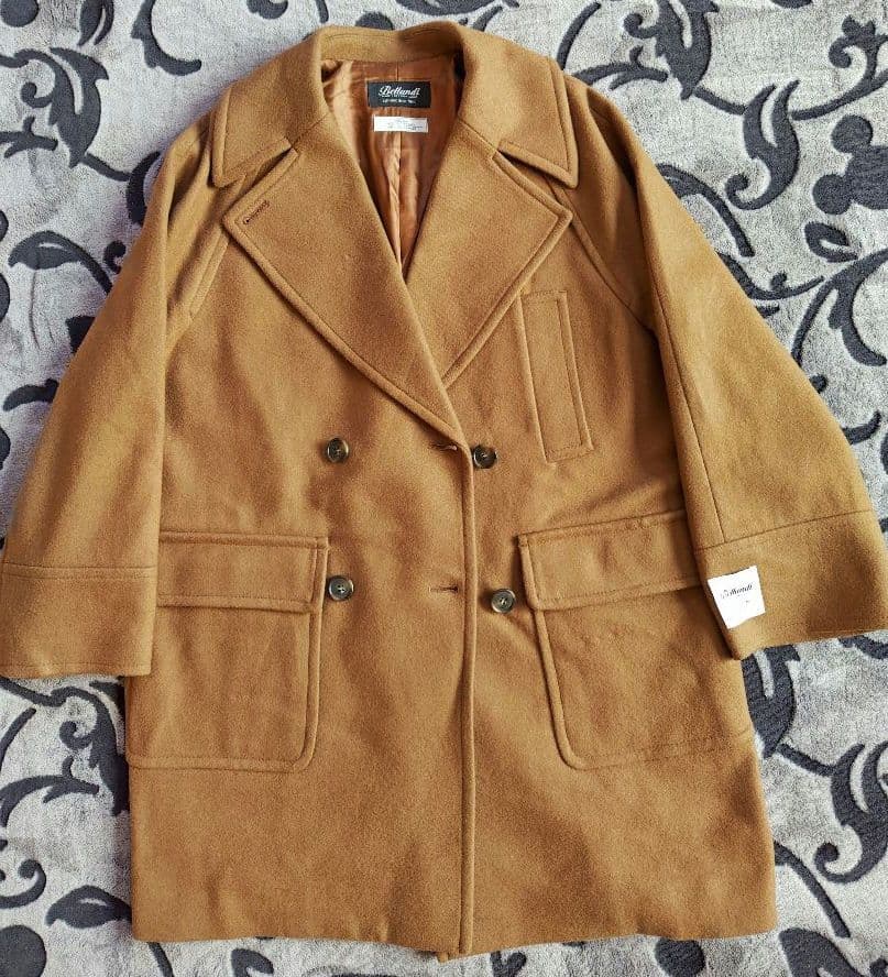 ジャーナルスタンダードレリュームBellandi ミドルPコート36 キャメル