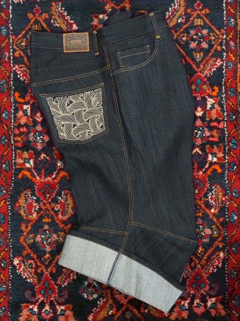 未使用 クリストファーネメス ロープ柄 サリエルパンツ Lサイズ デニム