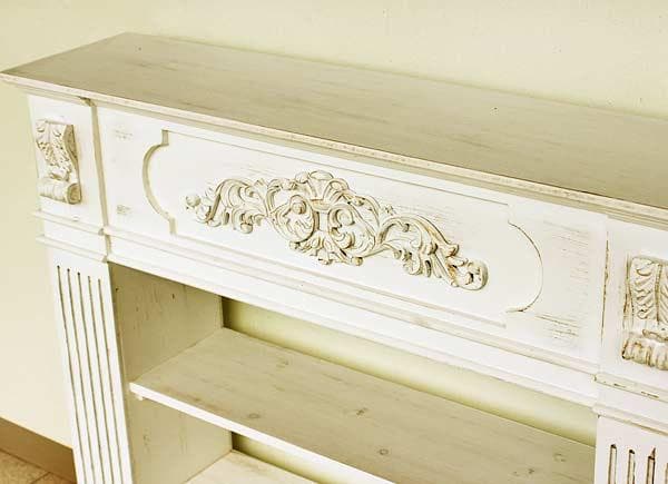 マントルピース コンソール シェルフ ホワイト シャビーシック 姫系 5006