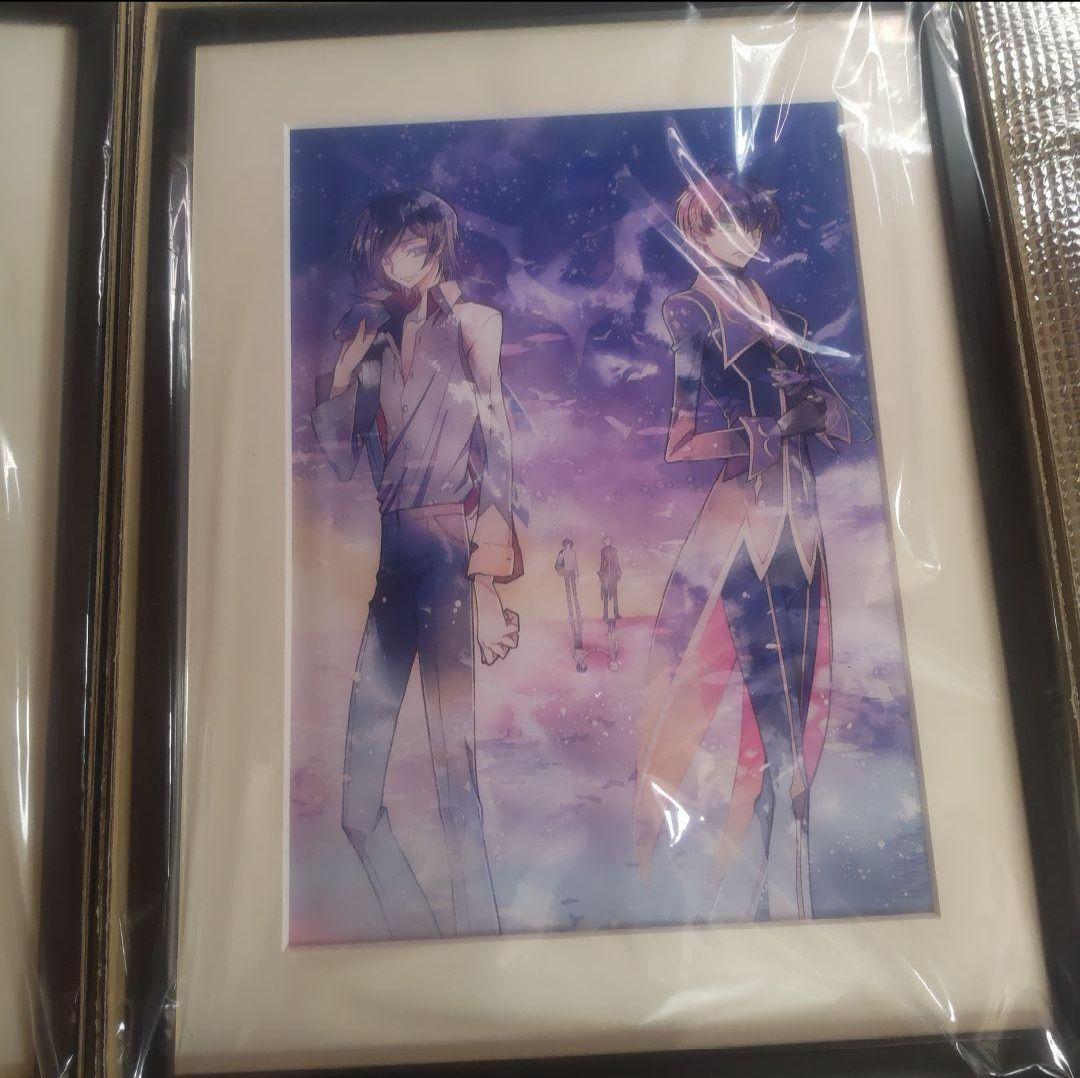 コードギアス　ホログラ　缶バッジ　ルルーシュ　複製原画　スザク