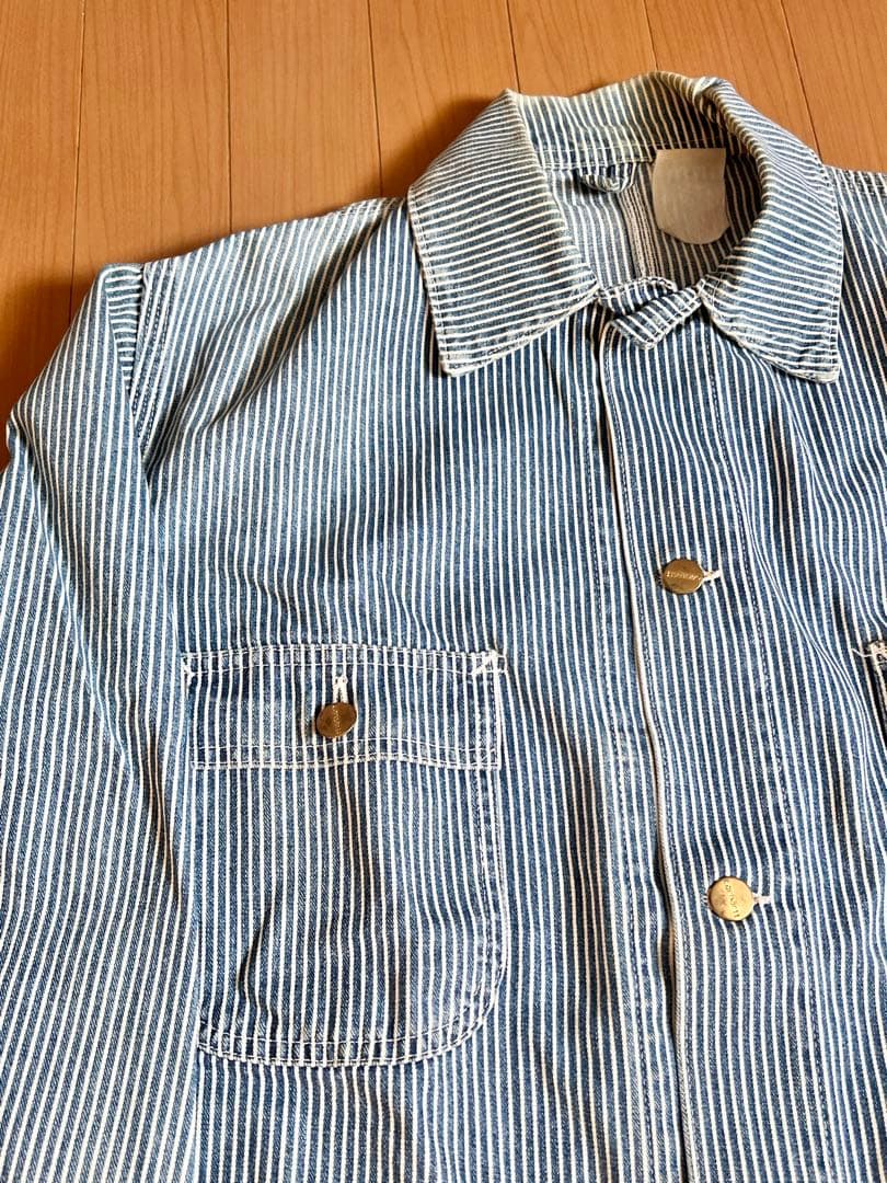 【*。様 80s〜90s Carhartt ストライプ カバーオール