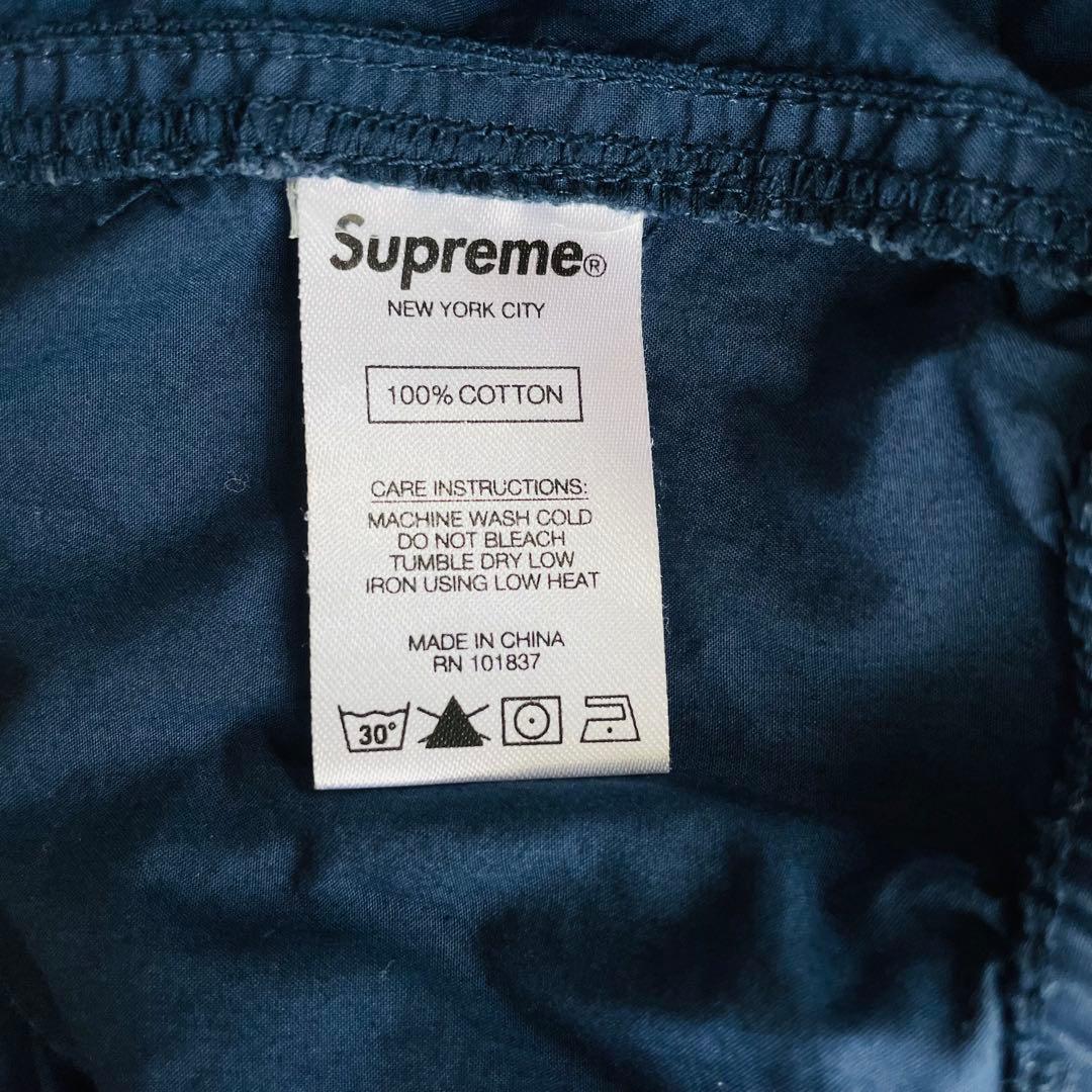 6248 シュプリーム　コットンシンチパンツ 20SS ネイビー