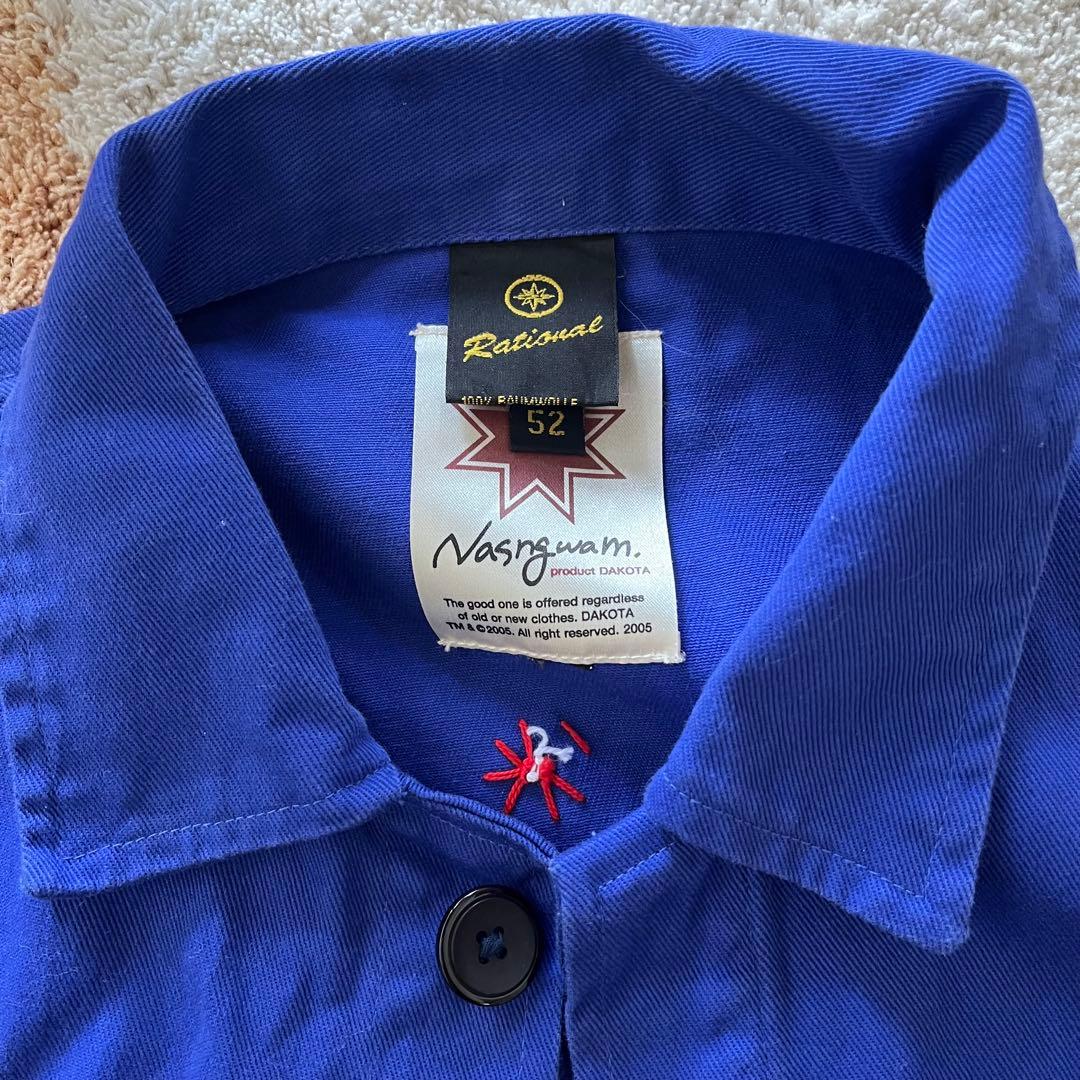 Nasngwam. フラワーカバーオール / リメイクユーロワークジャケット