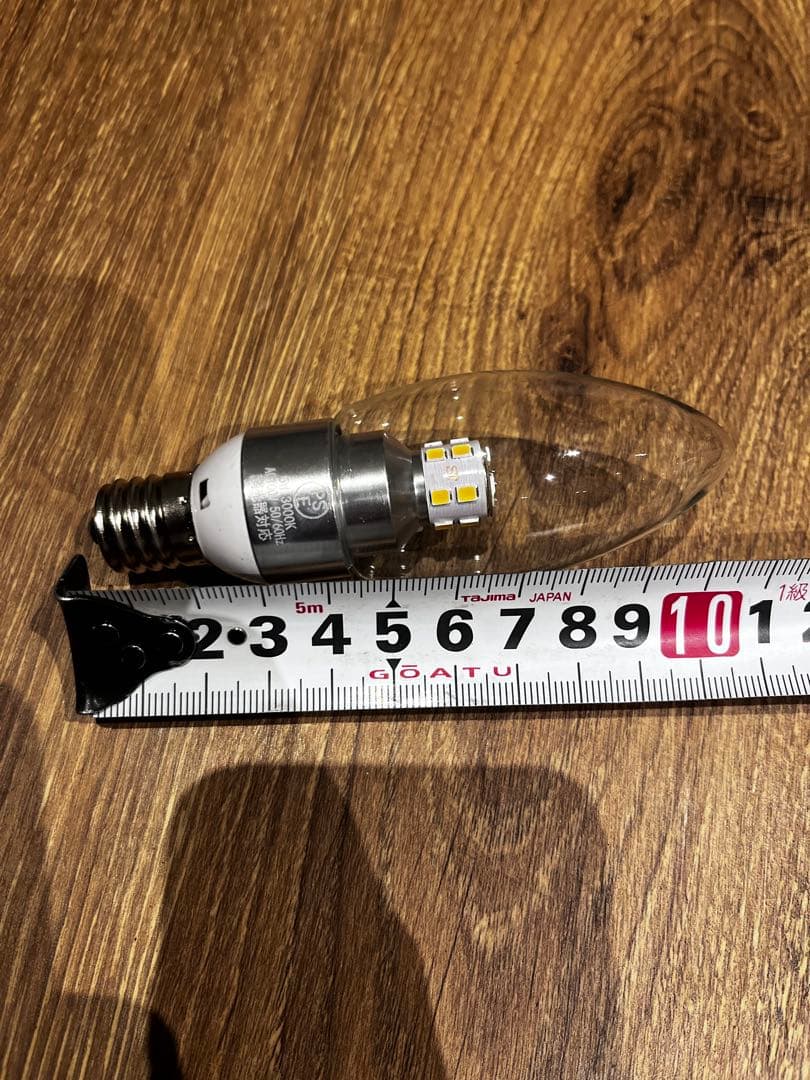 E14 LED電球 キャンドル型 高輝度 約10cm 127個