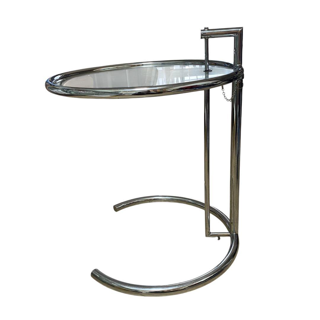 【良品】EileenGray アイリーングレイ リプロ品 アジャスタブルテーブル
