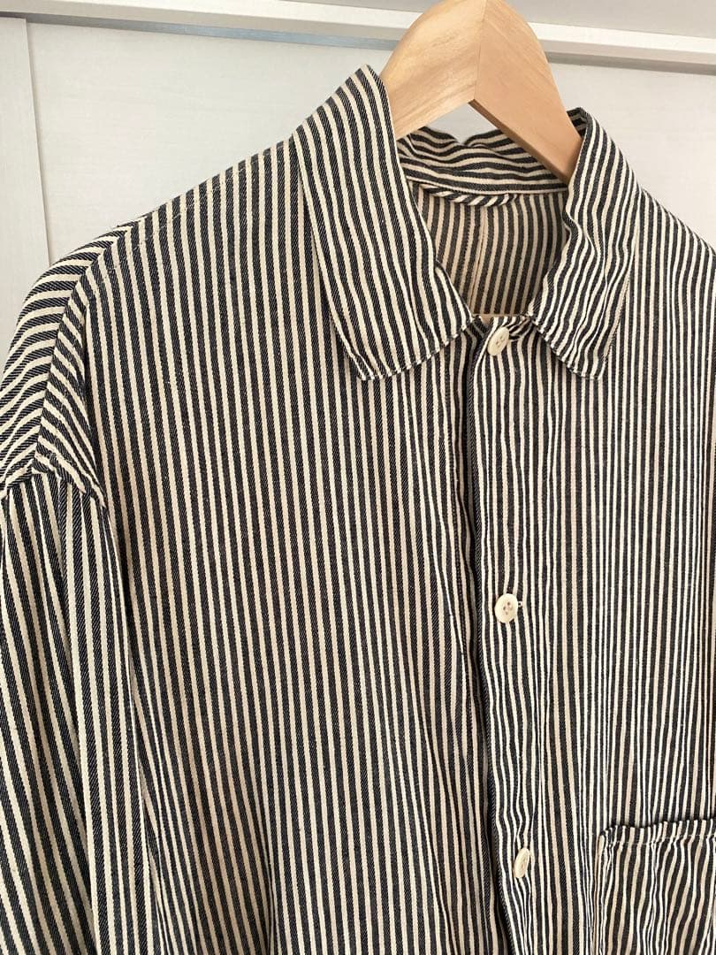 comoli ヒッコリーストライプジャケット