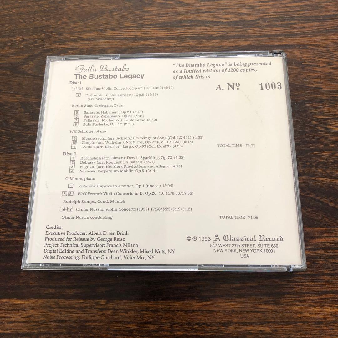 入手困難2CD Guila Bustabo／The Bustabo Legacy