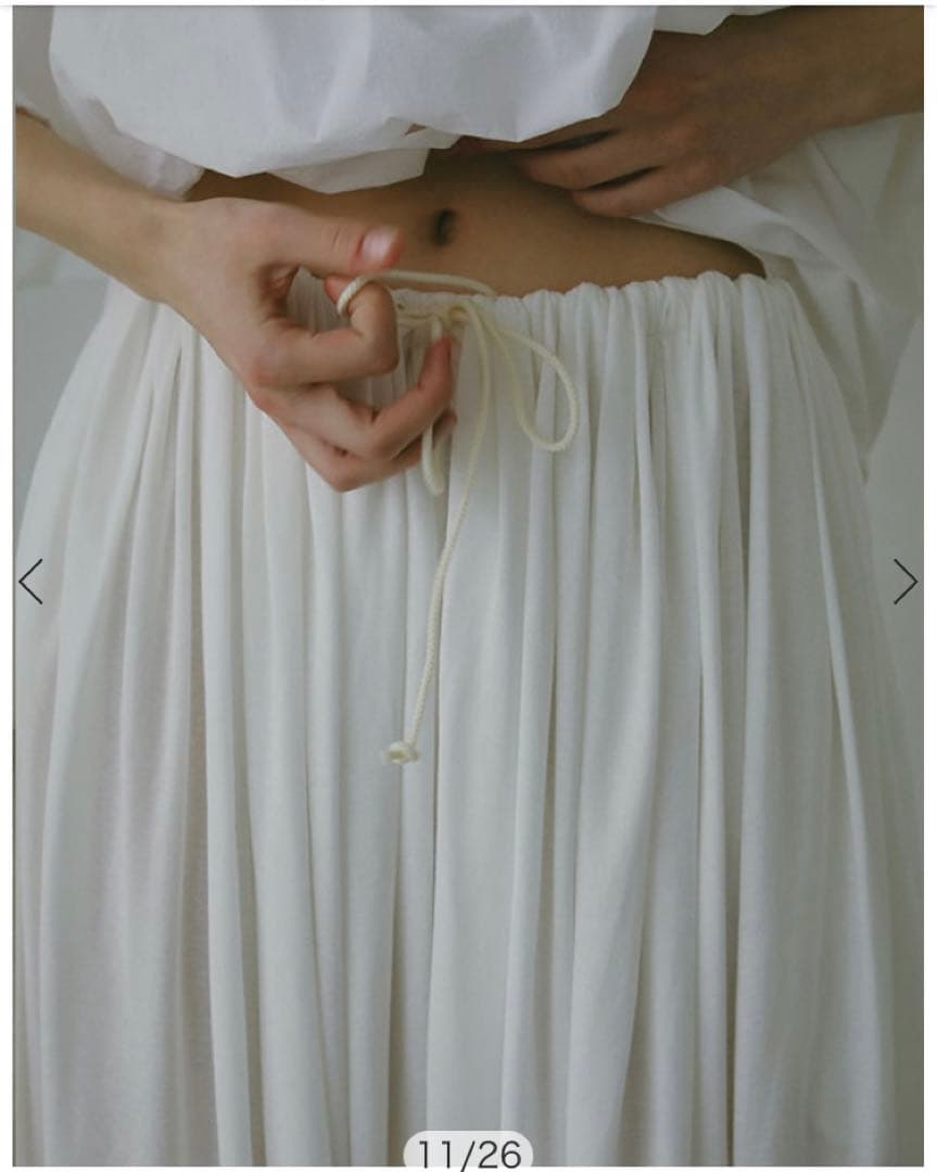 最終値下げ ETRETOKYO エトレ ウエストギャザーバルーンカットパンツ