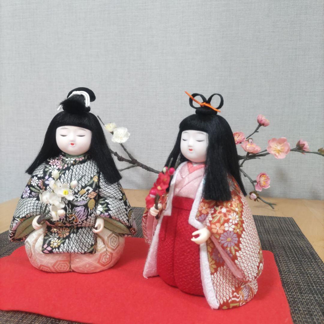 木目込人形✿紅梅白梅❀ペア✿❀ひな祭り