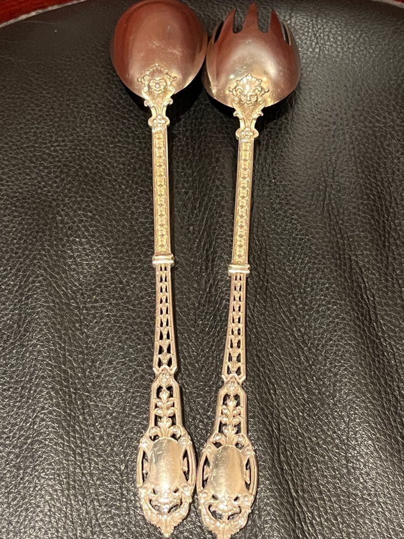 ピュイフォルカ　純銀製　950 最高峰　ビッグサーバー フランスアンティーク