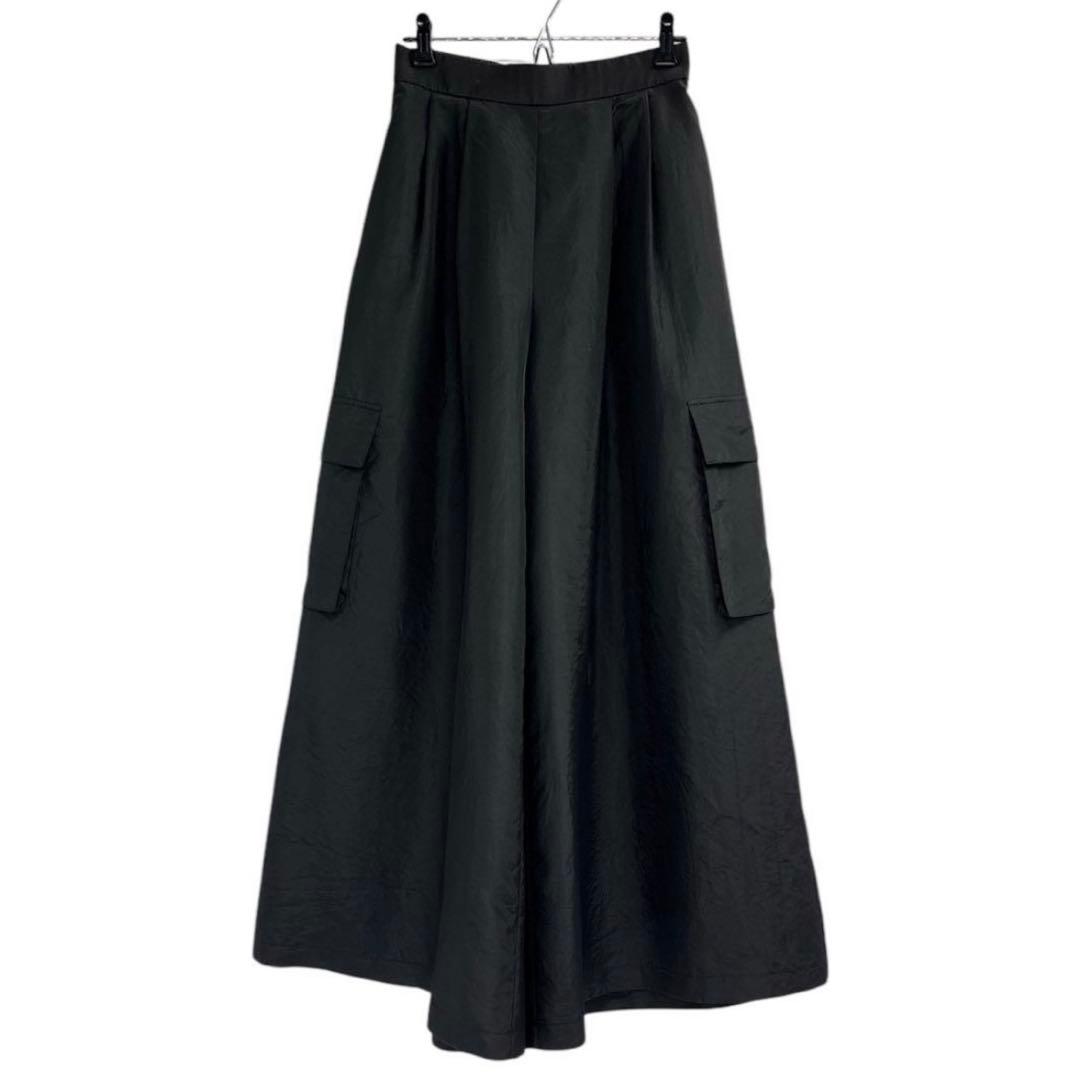 美品　リグドット　Lig.　レディース　ワイドカーゴパンツ　M　ブラック