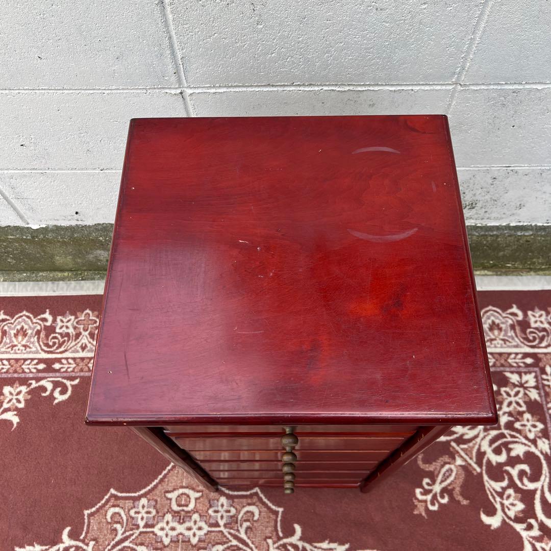 古家具ビンテージ品◾️四国工芸 SHICO 引き出し6杯 整理棚 木製家具