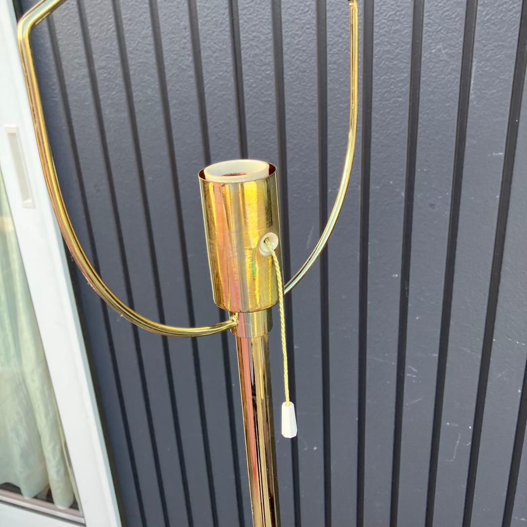 昭和レトロ SWG スタンドライト フリンジシェードランプ フロアライト ピンク