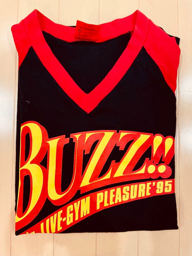 B'z PLEASURE'95 \"BUZZ!!\" Tシャツ【ベースボールシャツ】