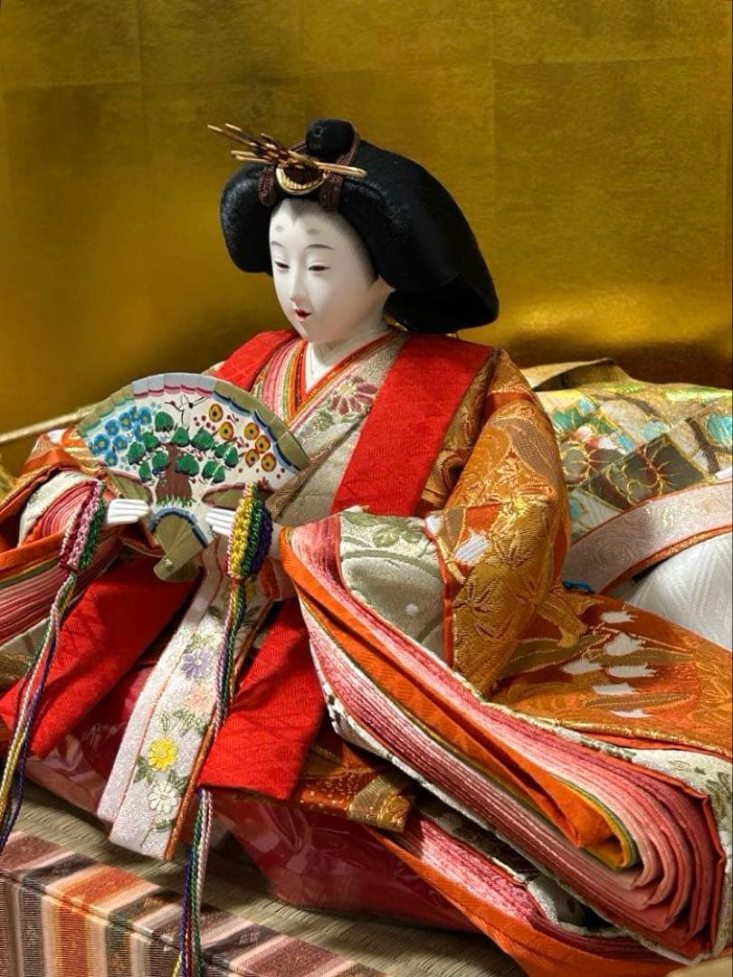 美品　特製本仕立　正絹束帯京雛　藤長監製　親王　平安　光寛作　翔鶴　特上七番