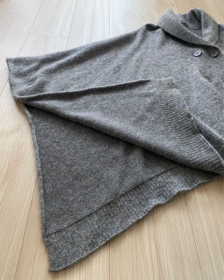 マルタンマルジェラ Maison Martin Margielaグレー ポンチョ