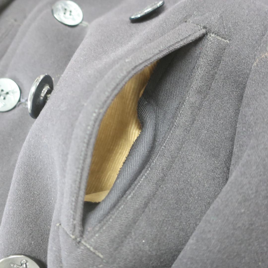 40s VINTAGE US NAVY ウール メルトン 10ボタン Pコート