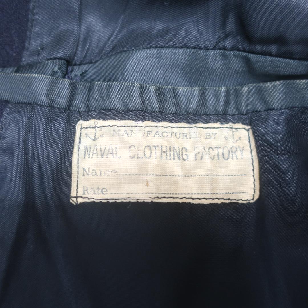 40s VINTAGE US NAVY ウール メルトン 10ボタン Pコート