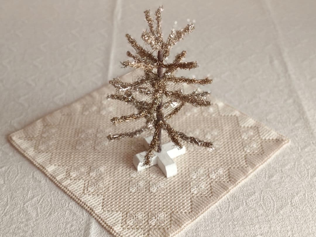 【リュヌとリュカさま】vintage tree ❀ 燻ゴールドのツリー 23cm