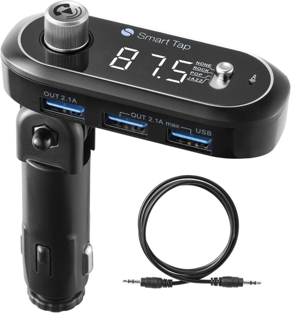 Bluetooth FMトランスミッター 急速充電 AUX対応
