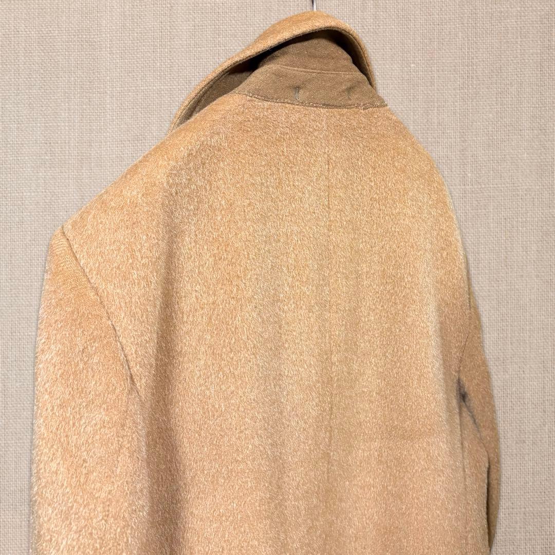 60s-70s MADE IN ITALY ウールモヘアダブルブレストコート