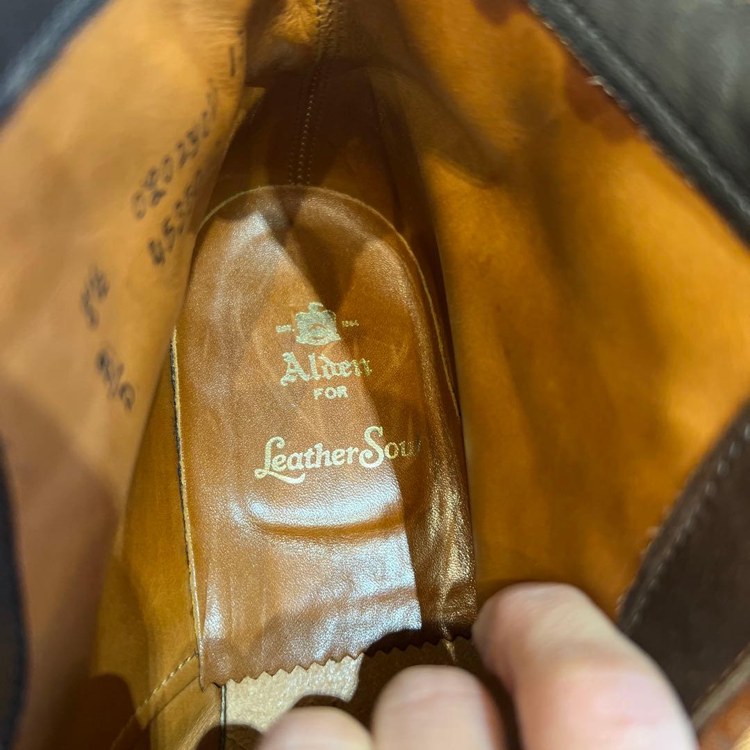 オールデン　ALDEN ブラウン スエード ハイカットブーツ