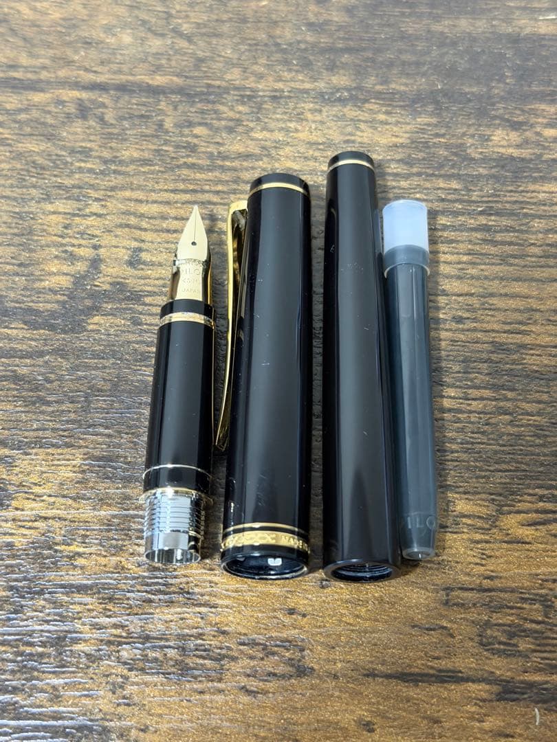 筆記確認＆洗浄済　 グランダム　 エラボー SMニブ　軟中字　14金　万年筆