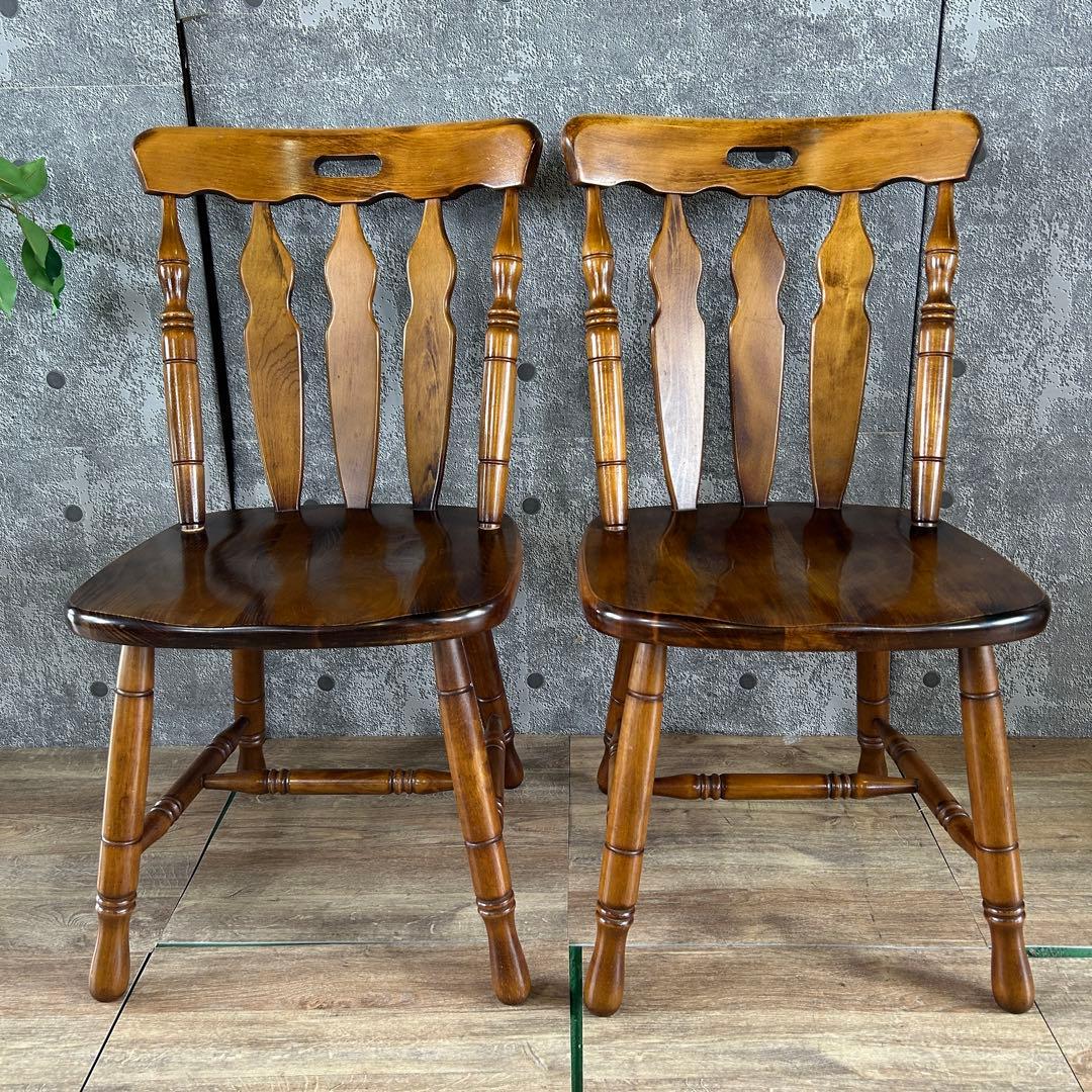 SUN　FLOWER꧁コイズミ KOIZUMI꧂ダイニングチェア2脚