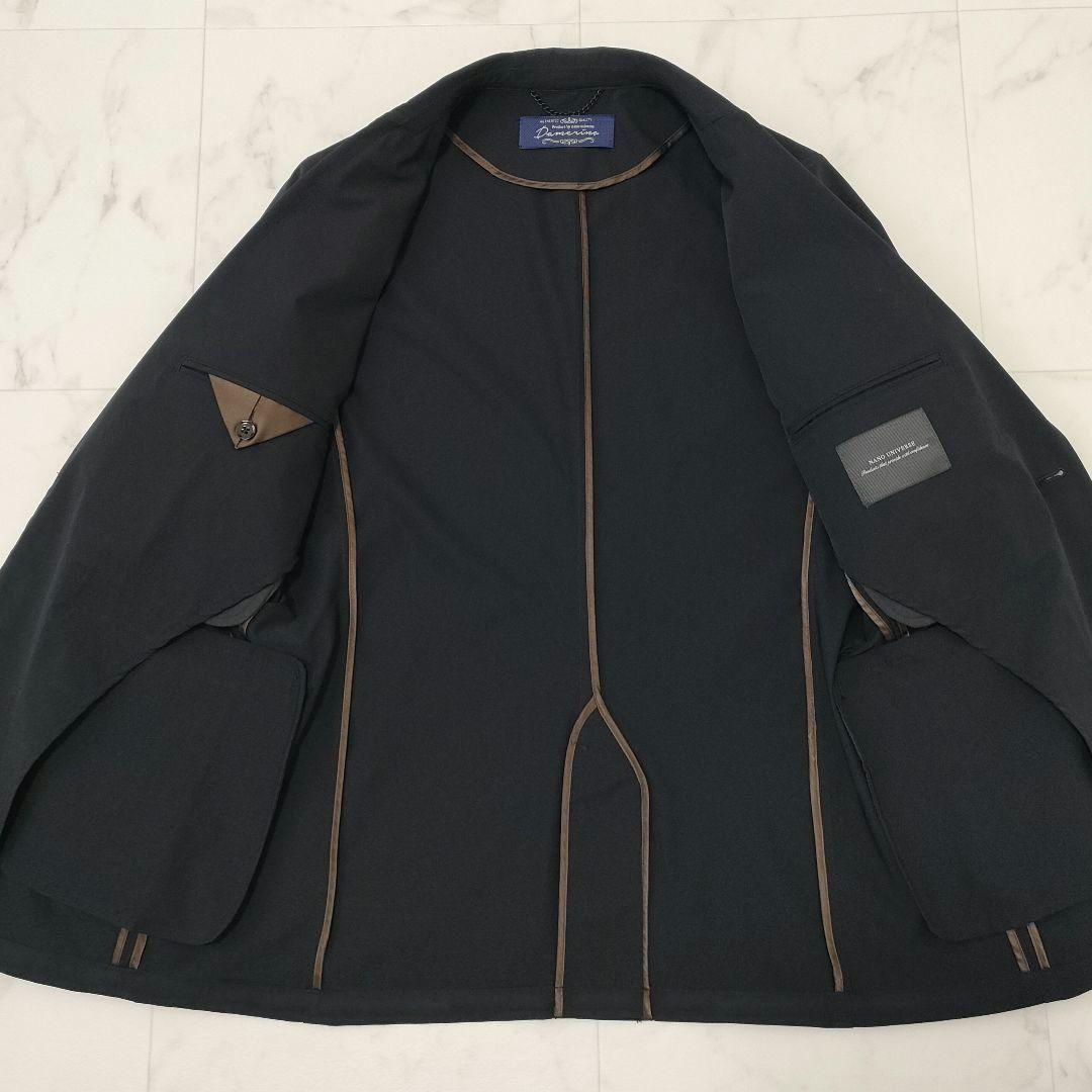 ナノユニバース　ダメリーノ　スリーピース　SOLOTEX　ストレッチ　黒色　M