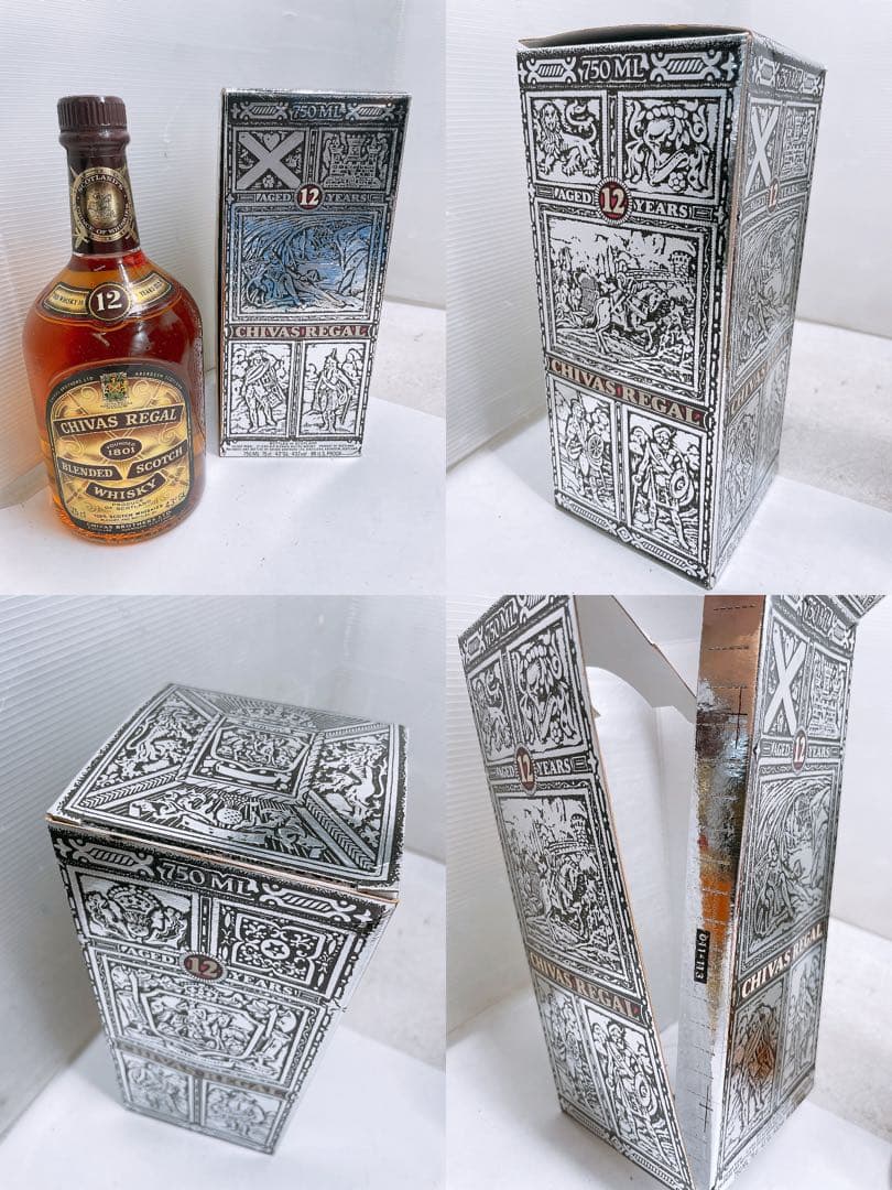 だ*い様 【3点】未開封 古酒CHIVAS REGAL ウイスキー 元箱 1L,