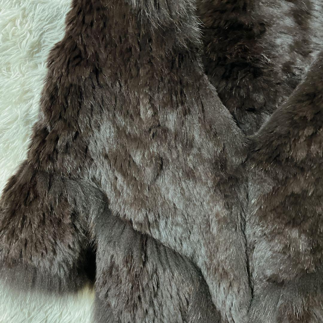 【美品】ブルーフォックス リアルファー ポンチョ ブラック ショール