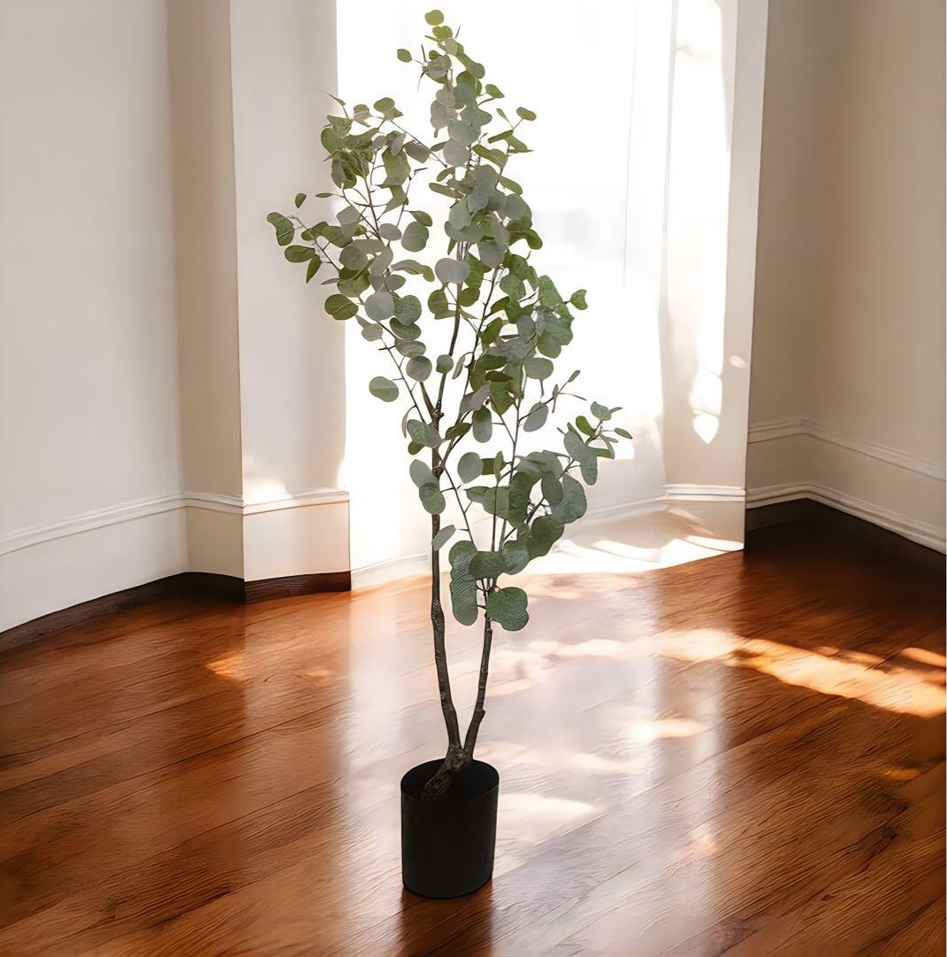 光触媒　人工観葉植物　ウォールグリーン　フェイクグリーン　ユーカリ170@@