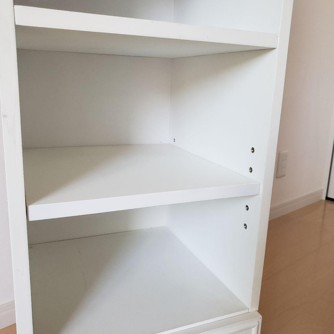 プリンセスオープンラック②/ホワイトラック/収納棚/デスク横棚