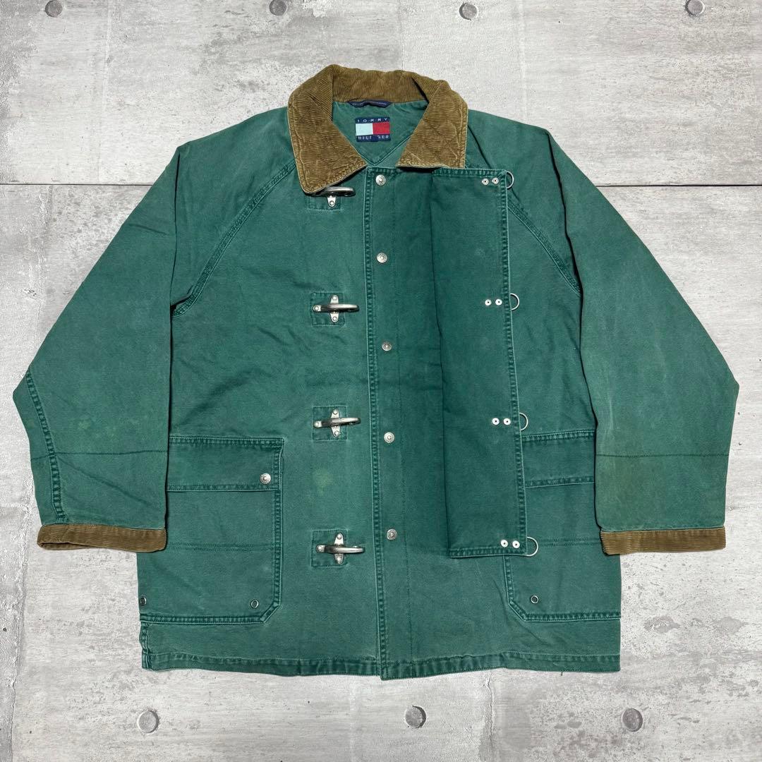 90s   ファイヤーマンジャケット グリーン M