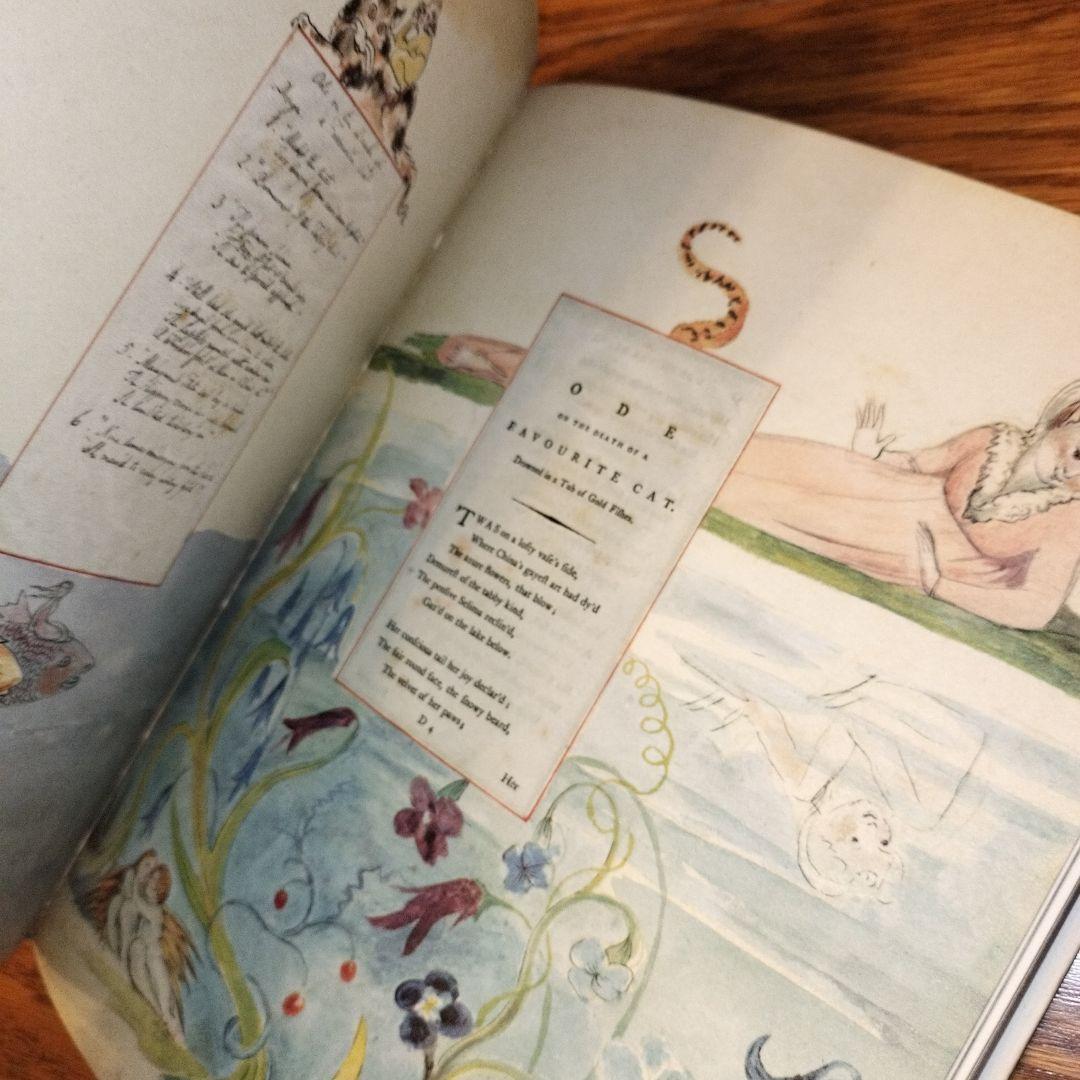 ウィリアム・ブレイク 水彩画 グレイの詩集