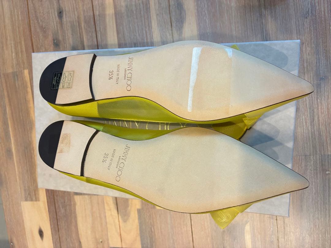 JIMMY CHOO イエロー フラットシューズ 35.5