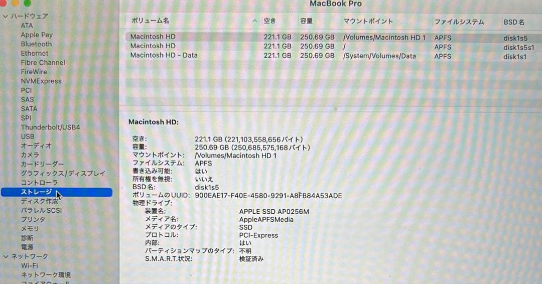 【充放電回数2回！】Apple MacBook Pro 2019 15インチ