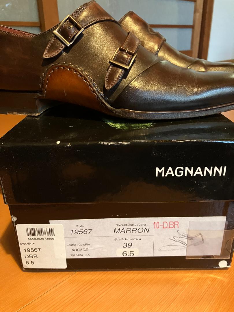 マグナーニ ダブルモンク 高島屋正規品 パティーヌ EU39 19567