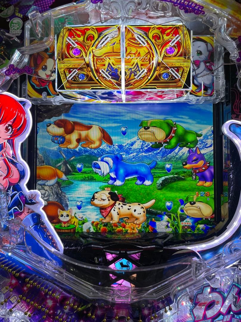 パチンコセル　PわんニャンアドベンチャーHCB 中古　無加工　サンスリー　三洋
