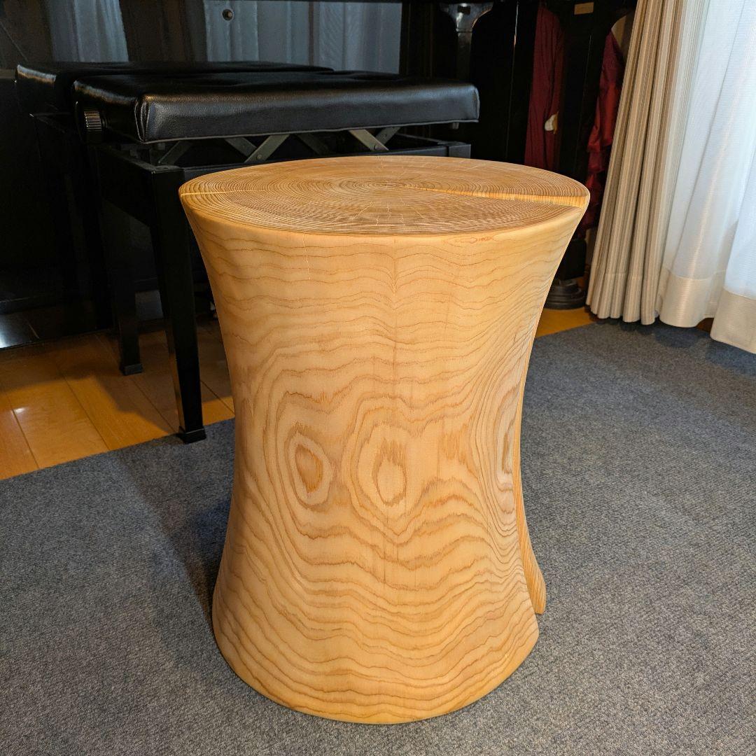 坂尻　　檜　大型　切り株　丸太　椅子　スツール　テーブル　高さ約45㎝