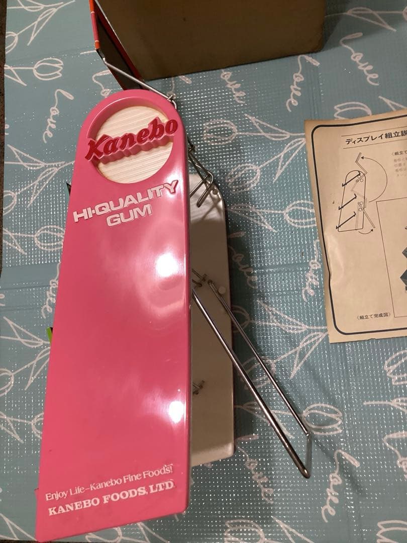 昭和レトロ　カネボウチューイングガム　ディスプレイラック　レア　未使用品　共箱付
