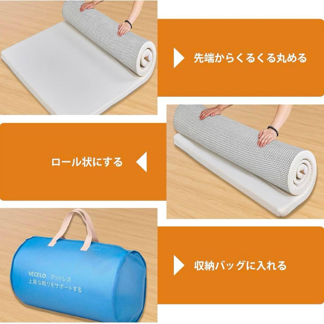 マットレス シングル 敷布団 厚さ5cm 高反発 防ダニ 抗菌防臭 高通気性