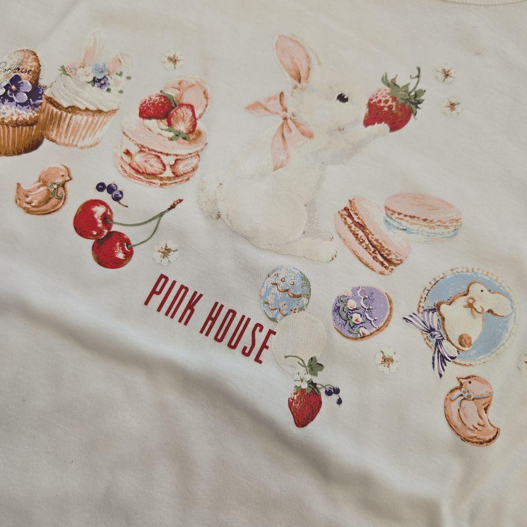 新品未使用ピンクハウススイーツスプリングバニープリントカットソー靴下と2点セット