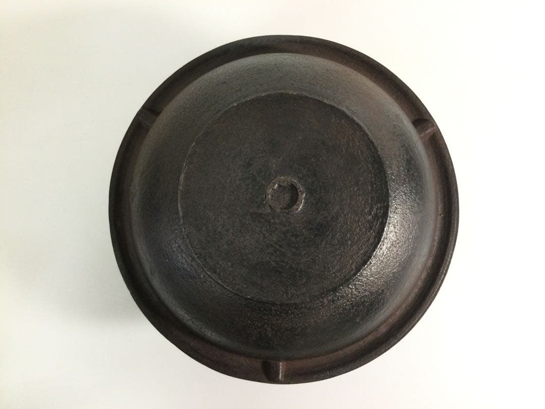 朝鮮真形釜 茶釜 釜師角谷沙村 茶道具 供箱 L282