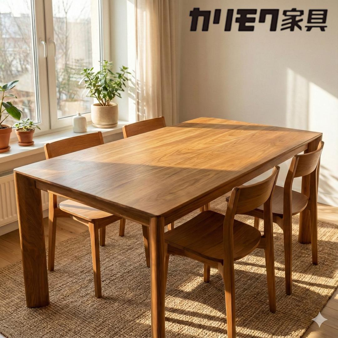 カリモク家具 DU5205 ダイニングテーブル 150cm 天然木
