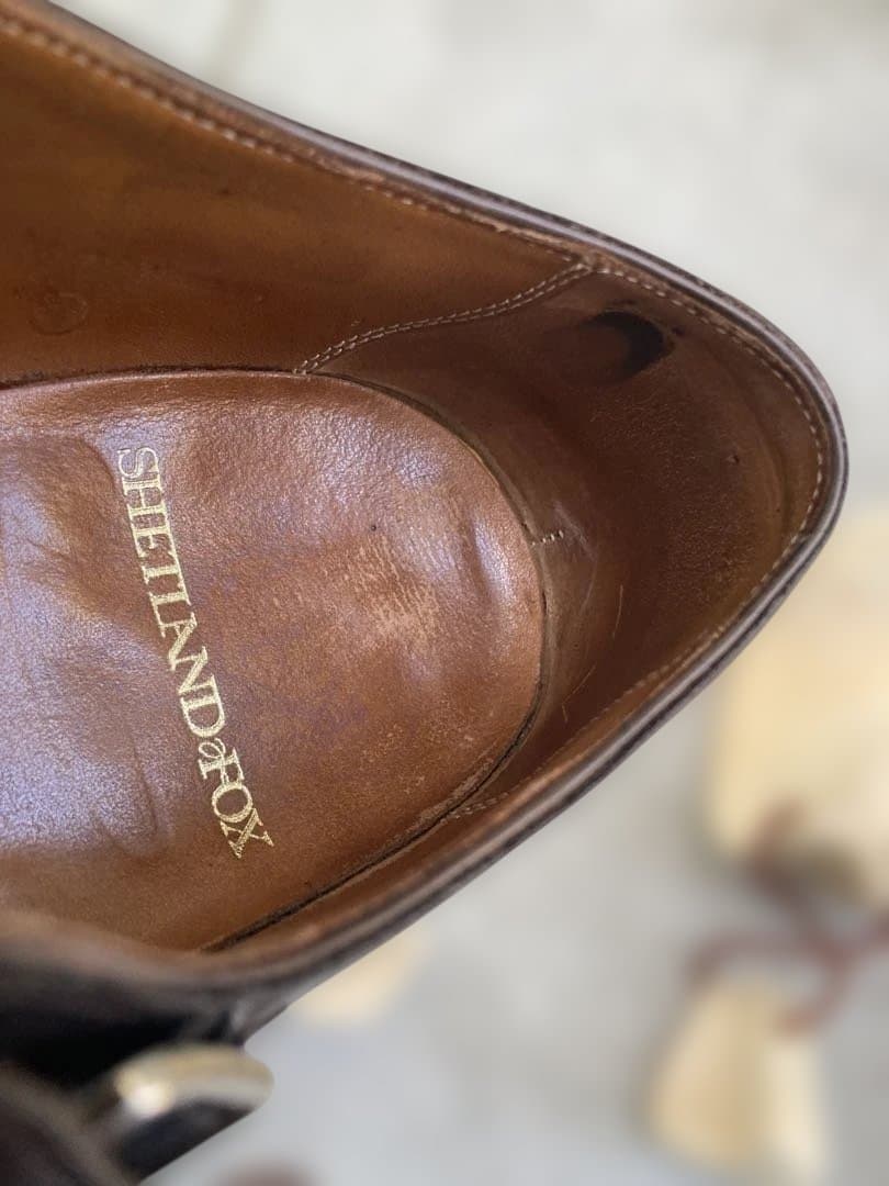 n*x様 ダークブラウン ダブルモンクストラップシューズ